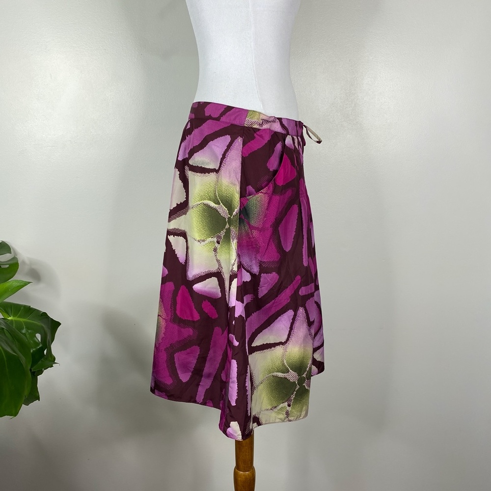 NWT Calvin Klein Pomegranate Multi-Color Skirt Plus Size 0X - Picture 3 of 13